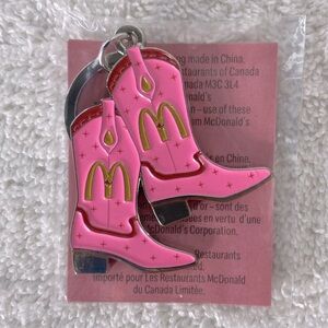 McDonald’s Shania Twain Pink Cowboy Boots Keychain Limited Collectors Edition